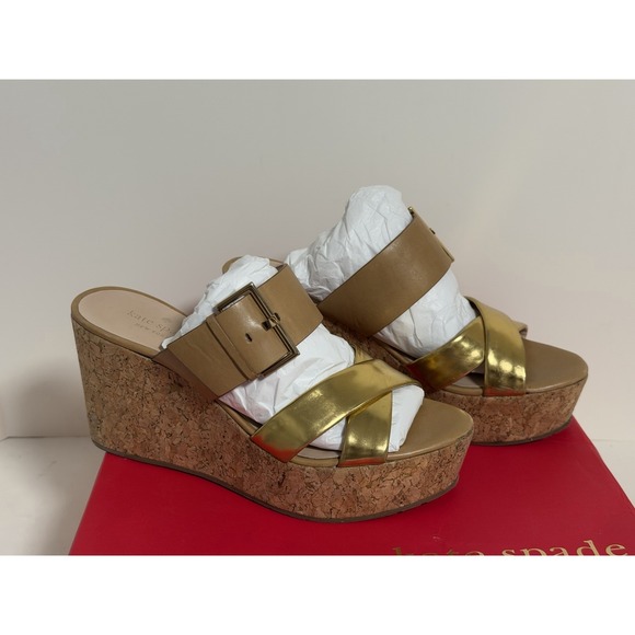 kate spade new york Shoes - Kate Spade New York "Talula" cork wedge sandals, Women's Size 8M